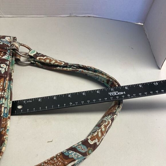 Vera Bradley Women's 2-Piece Set Brown Vintage Quilted Floral‎ Tote Bag - Picture 4 of 8